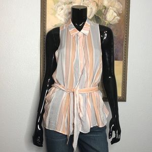 Free People Mackenzie Wrap Top Sz S -  Runs large